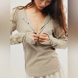 We The Free Henley Top